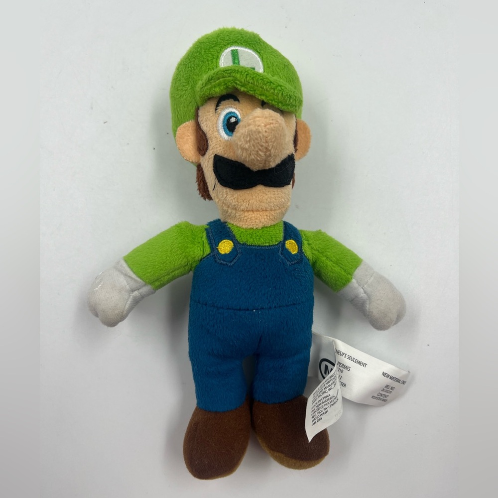 World Of Nintendo Luigi Super Mario Bros Plush Toy 8 Inch